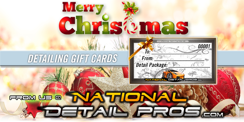 Christmas gift cards and mobile detailing