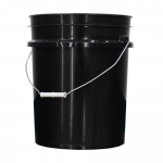PolyPail 5 Gallon Black Plastic Bucket