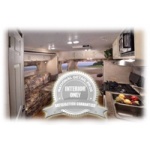 corrogated aluminum travel trailer interior silver
