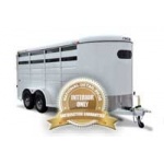 horse trailer bronze