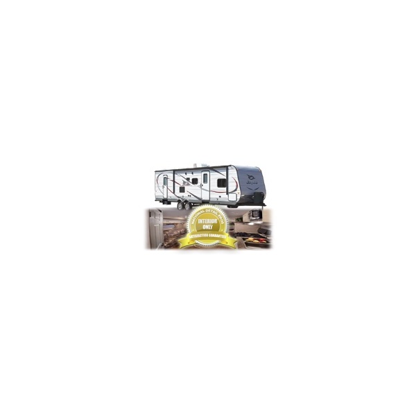 corrogated aluminum travel trailer exterior interior gold 1023574503