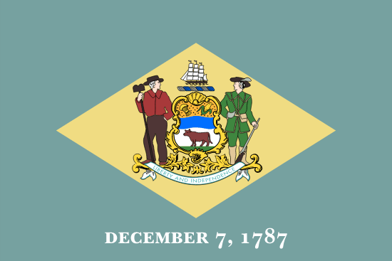 Delaware's Local State Flag.