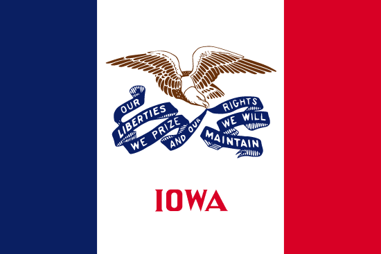 Iowa's Local State Flag.