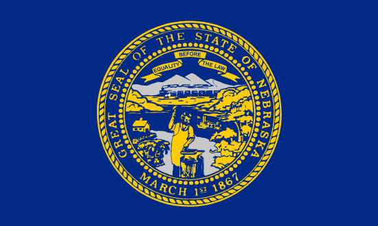 Nebraska's Local State Flag.