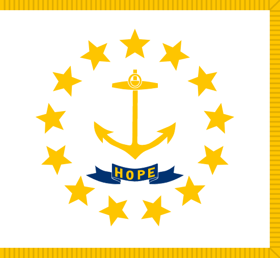 Rhode Island's Local State Flag.