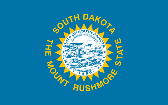 South Dakota's Local State Flag.