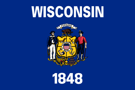 Wisconsin's Local State Flag.